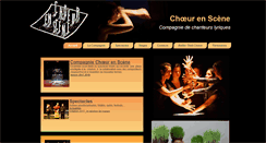 Desktop Screenshot of choeurenscene.fr